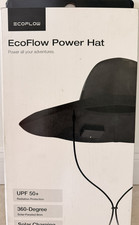 EcoFlow Men's Wide Brim Hat Solar Charging UPF 50 Waterproof Foldable