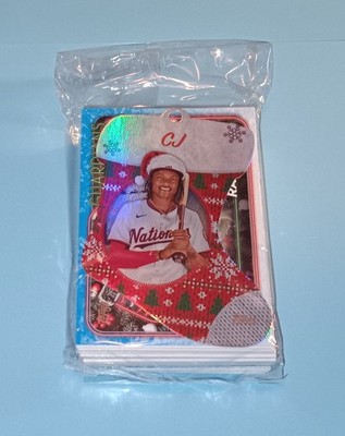 2024 Topps Holiday hanger pack CJ Abrams ornament top Jose Ramirez top MerrillBK