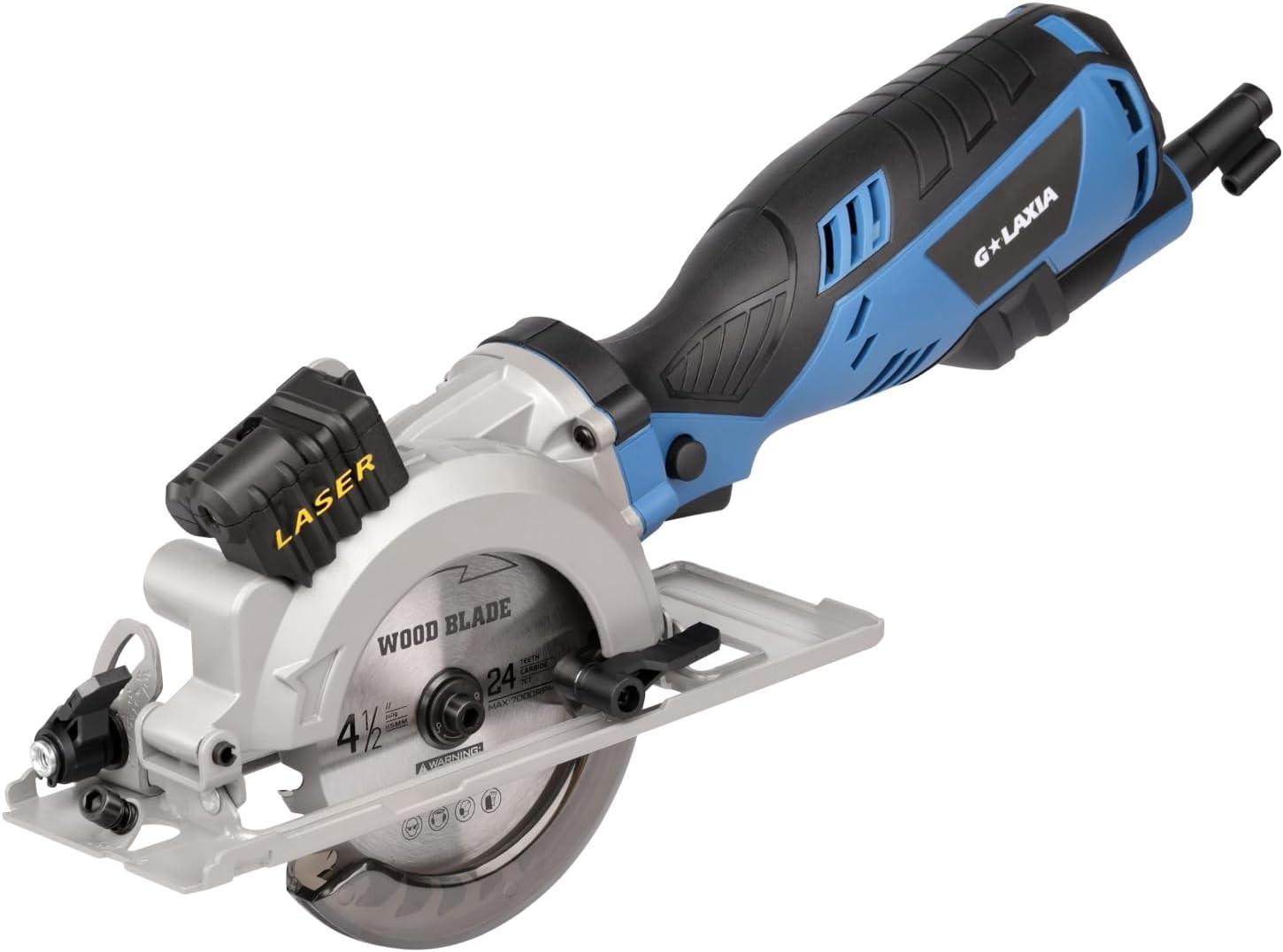 Mini Circular Saw 4Amp 3500RPM Corded Circular Saw with Laser Guide Rip Guide