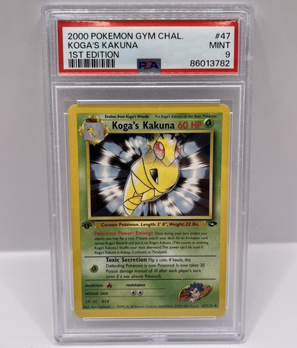 Koga's Kakuna (1st Edition) graded PSA 9 for sale on eBay
