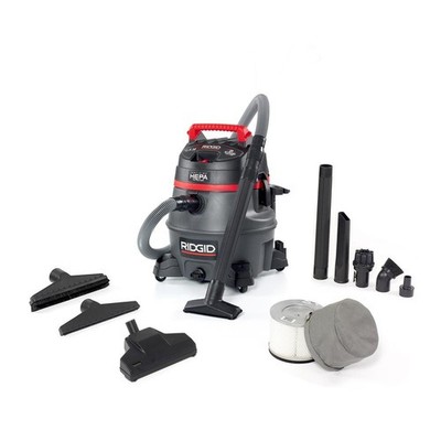 14 Gal. HEPA Commercial Wet Dry Vacuum with 10 ft Hose & Accessories