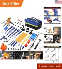 All-in-One Auto Dent Repair Kit with Rubber-Base Pullers for Safe Paint Repair