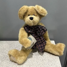 Vtg Boyd's Bear Investment Collectables Plush Braxton B Bear Jointed Scarf EUC!