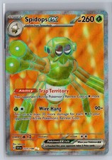 Spidops ex 223/198 Ultra Rare Scarlet & Violet Pokemon Holo Near Mint