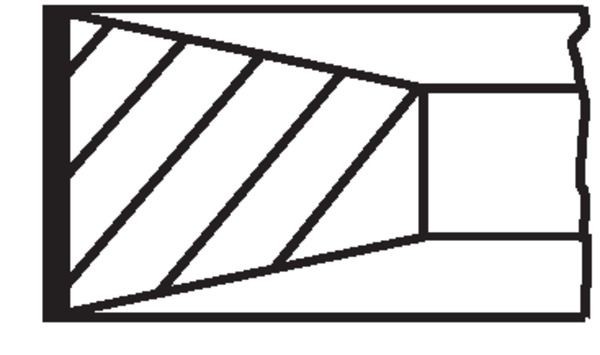 MAHLE 213 71 N0 Piston Ring Set 118 mm Cylinder Bore Crankshaft Drive Fits Daf