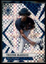 2021 Panini Chronicles Phoenix Blue Velocity Triston McKenzie RC Cleveland