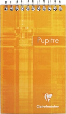 Clairefontaine Wirebound Notepad - Ruled 80 sheets - 4 1/4 x 6 3/4 - Assorted
