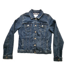 Tommy Hilfiger Girls Denim Jacket Botton Front Size Medium
