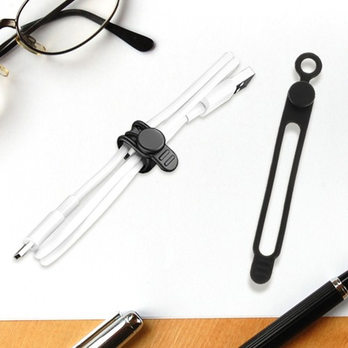 10 Pcs Line Processor Set Desktop Cable Tie Silicone Organizer Straps Cord - 第 3/12 張圖片