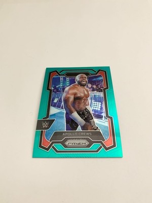 Apollo Crews Teal 11/49 2024 Panini Prizm WWE Card # 168