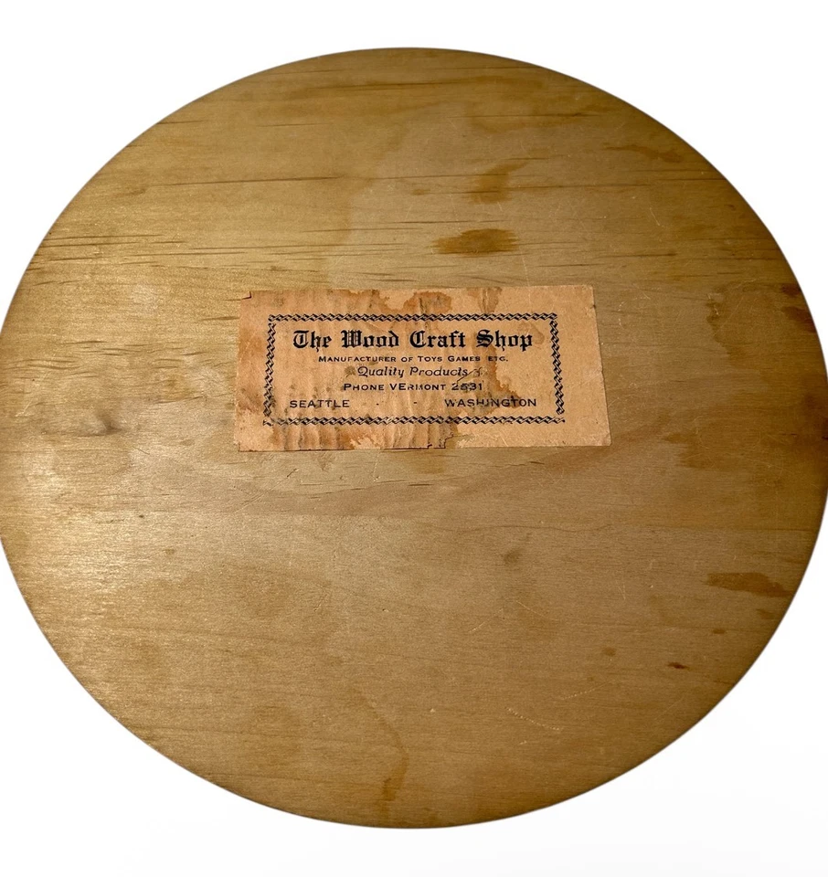 Vintage Marble Solitaire Board Game The Wood Craft Shop – Seattle, Washington - Image 4 of 4