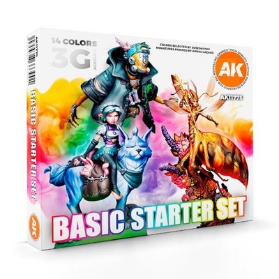 AK Interactive S.L. AK-11775 BASIC STARTER SET   14 COLORS (3. Generation)
