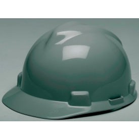 MSA V-Gard Hard Hats Front Brim Fas-Trac Suspension Navy Gray 475364 MSA Safety