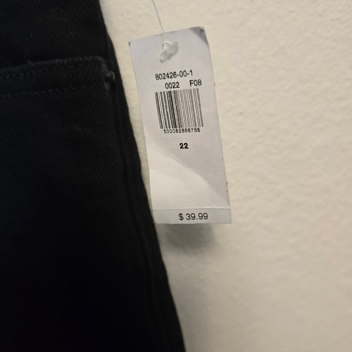 Old Navy Women's Black High Rise Stretch O.G. Straight Denim Shorts Size 22 - Picture 7 of 7