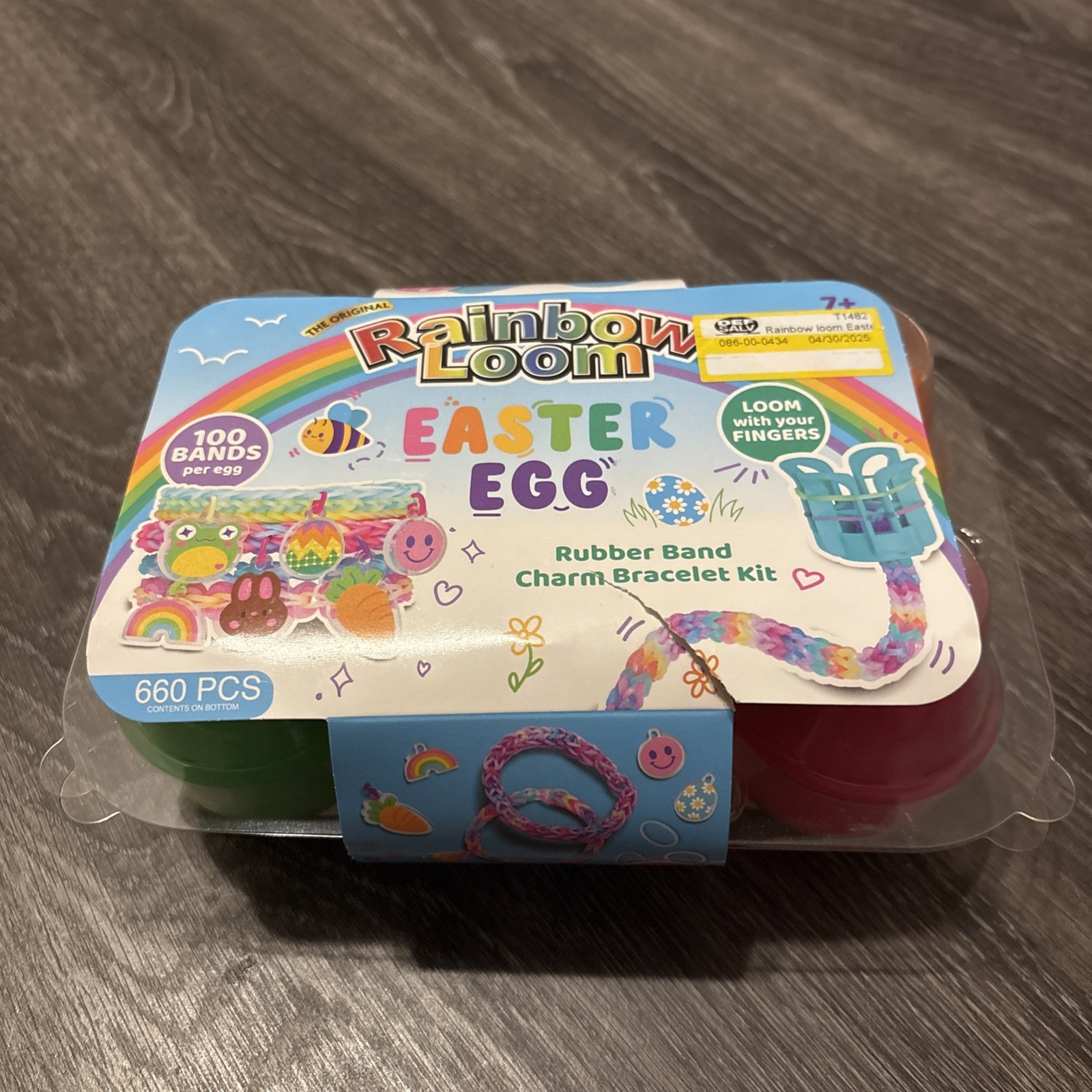 Rainbow Loom Easter Egg Bracelet Craft Kit with 660 Colorful Bands