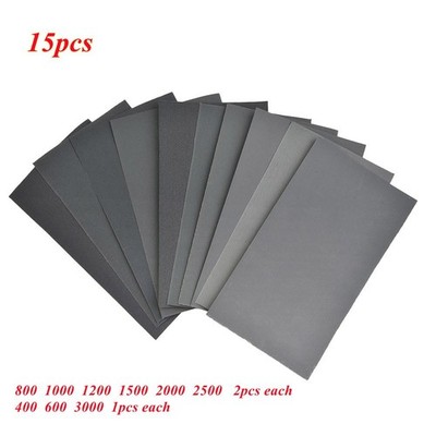 Sandpaper Paint Crafts Supplies 15Pcs Silicone Carbide Replacement Useful