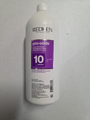 REDKEN PRO-OXIDE Cream Developer 10-Volume For Lightener and Hair Color 33.8 oz