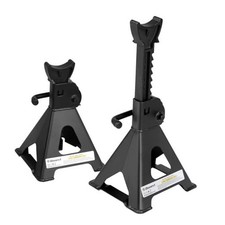 Jack Stands 6,500 lb Capacity Steel, 1 Pair Black 3 Ton Upgraded-Black