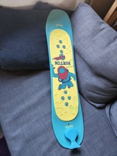 Burton Riglet Kids Snowboard with Pull/Steer Cord Yellow/Blue