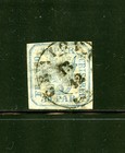 Romania #14 (R148) Coat of Arms, 1862 the 30a blue, Used, FVF, CV$115.00 — photo 1