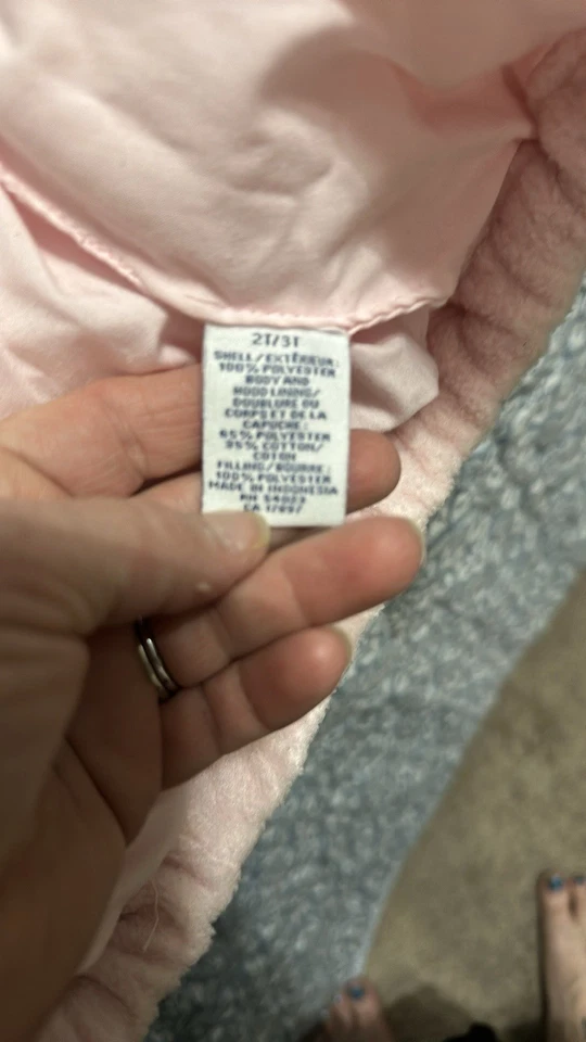 Antiguo Disfraz de Caniche Rosa Azul Marino Chaqueta con Capucha con Pantalones TALLA 2T/3T Foto 3 de 4