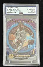 ALIYAH BOSTON SIGNED 2022 BOWMAN U INCEPTION #55 PSA DNA AUTOGRAPH RC FEVER