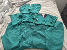 Lot of Koi Scrubs Tops and Bottoms  Med Couture Jogger Bottoms