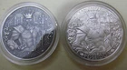 2x Lost City of Atlantis .999 Silver Rounds One Antique Finish and One Standard