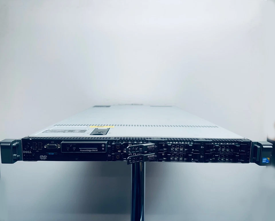 Dell PowerEdge R610 6 Bay 1U Server 2x 6 Core X5650 96GB RAM 2x 160GB HDD - Image 2 of 4