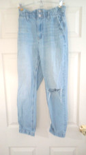 American Eagle Mom Jeans Women's Size 6 Distressed High Rise Stretch Waist