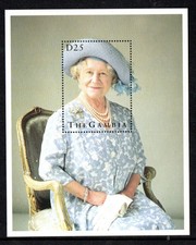 Royalty -  Gambia 1995 Queen Mother min. sheet fine MNH