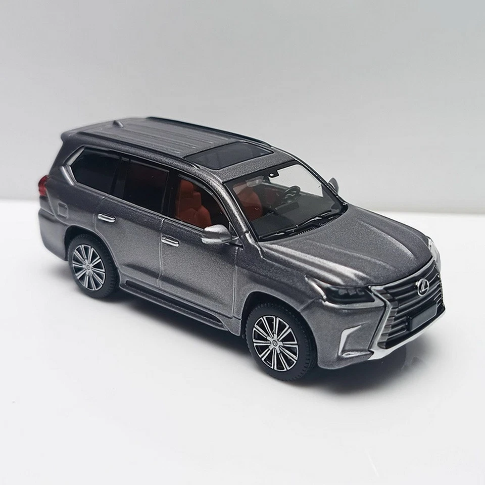 MASDI 1/64 比例 LEXUS LX570 SUV 灰色压铸汽车模型玩具收藏礼物 — 第 2/4 张图片
