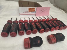 14pc Snap-on Pick Awl Driver Stubby Handle Tool Set Lot-1561 14pc Snap-on Pick Awl Driver Stubby Handle Tool Set Lot-1561
