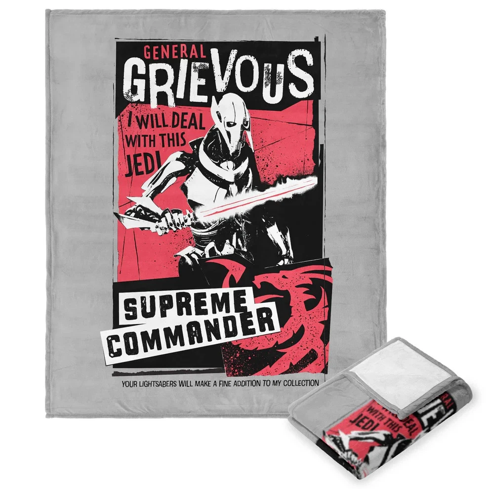 Disney Star Wars General Grievous Cozy Fleece Blanket