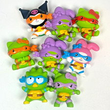 Lot of 8 2025 McDonald's Hello Kitty x TMNT Ninja Turtles Sanrio Happy Meal Toys