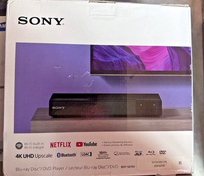 Sony BDP-S6700 4K Upscaling Blu-ray Player - Black for sale online