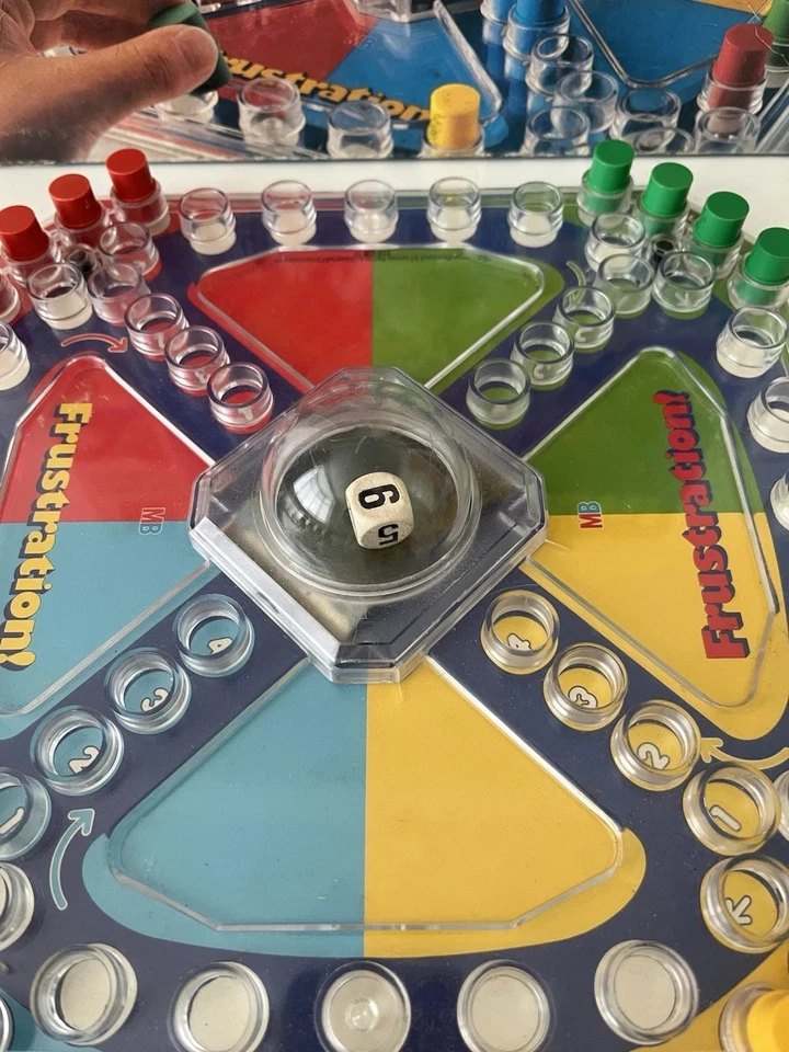 Vintage Frustration Board Game 1993 Pop O Matic MB Games Complete Working - Image 2 of 2