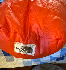 NICE Vintage -10 Degree Ibex Goose Down Sleeping Bag USA North Face Orange