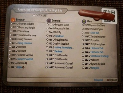 Unscanned Keyforge Aember Skies Deck With Double Skybeast, Veils/Rays, And More!