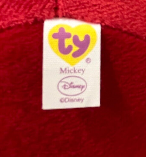 TY Classic Mickey Mouse 2013 Disney Beanie Ballz Plush (~7.5" Round) - Picture 2 of 5