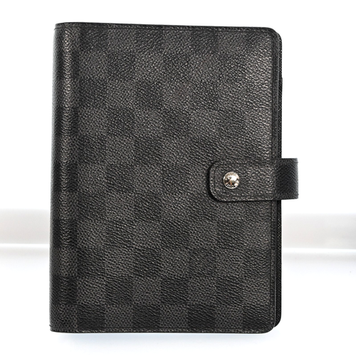 LOUIS VUITTON Damier Graphite Agenda MM Day Planner Cover R20242 LV J3146A705 - Picture 2 of 23