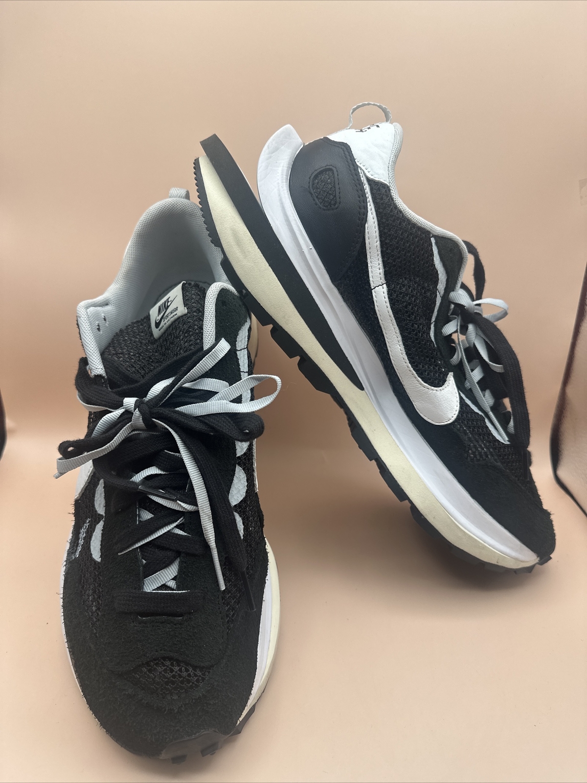 SACAI X NIKE Taglia 13 Nike sacai x VaporWaffle nero bianco