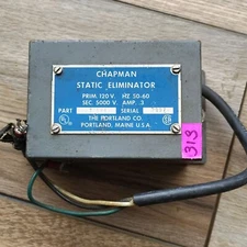 Chapman 325861 Static Eliminator 120 VAC 0.3 AMP