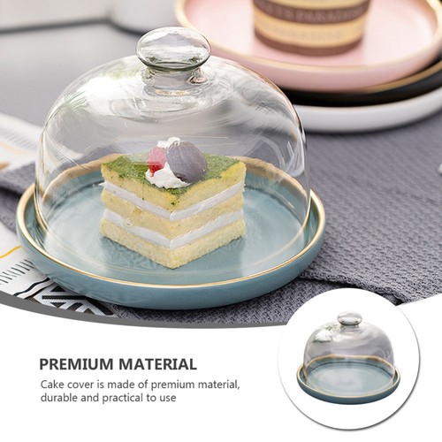 Ceramic Cake Plate Dessert Display Plate Afternoon Tea Stand Wood Cupcake Stand - Picture 2 of 12