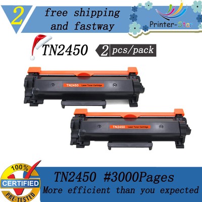 2x TN2450 Non-OEM Toner Cartridges for Brother MFC-L2713DW MFC-L2710 MFC-L2730DW | eBay