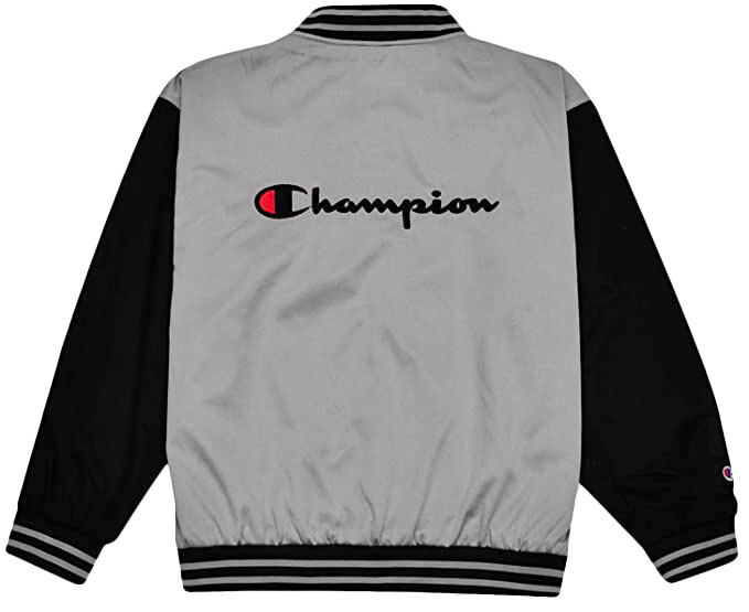 Champion Men's Varsity Track Jacket Big & Tall Snap Closure Champion Men's Varsity Track Jacket Big & Tall Snap Closure