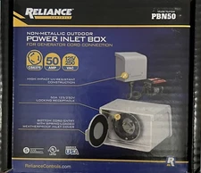 Reliance Controls PBN50 Non-Metallic Power Inlet Box, Amps 50