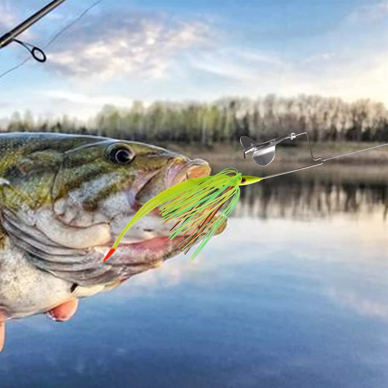 1 Set Buzzbait Fishing Lure Kit Spinnerbaits Buzz Bait Bass Fishing Baits Lures - Image 10