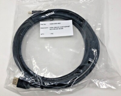 Male HDMI to HDMI 9 Feet AV Cable E139315-F5 28AWG