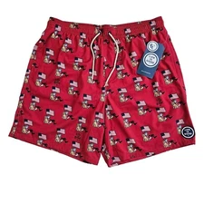Life is Good (Mens Large) 7" Swim Trunks Board Shorts Red UPF 50+ Lined Mesh New